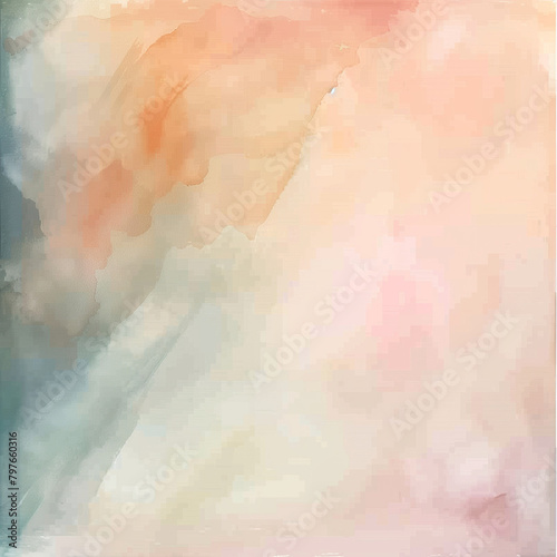 Watercolor abstract in pastel colors, soft blends for peaceful background