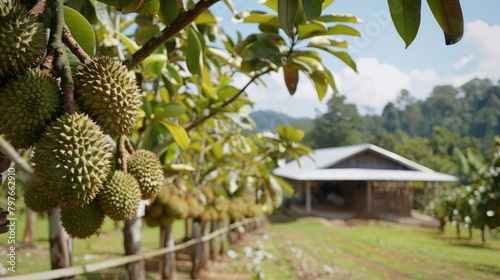 Exotic Durian Farm Harvest