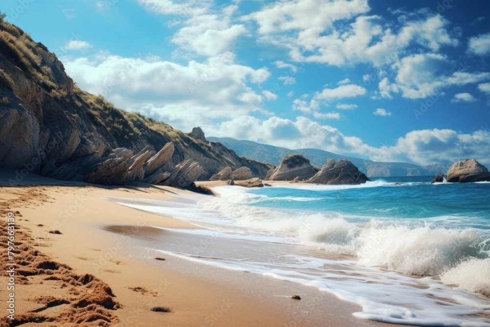 Greece beach landscape outdoors. Greece beach landscape outdoors.