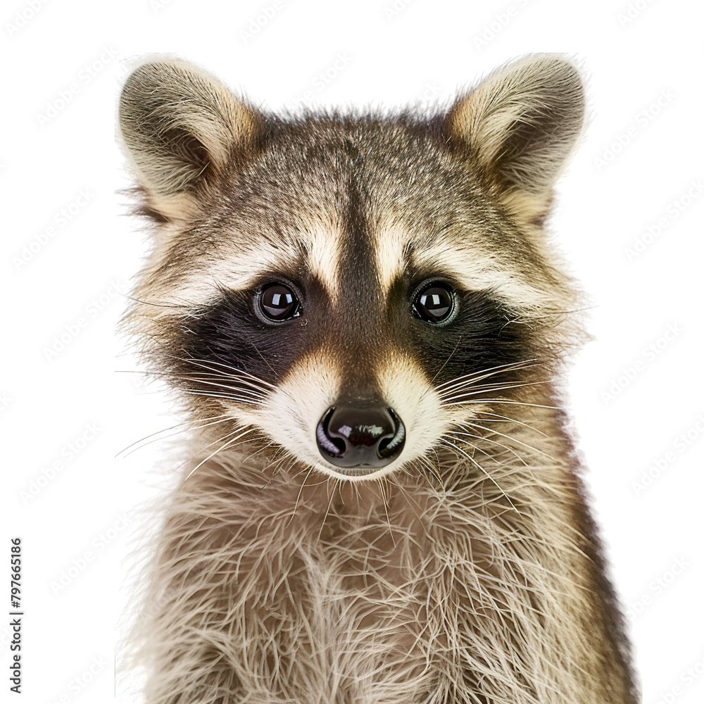 Fototapeta premium raccoon isolated