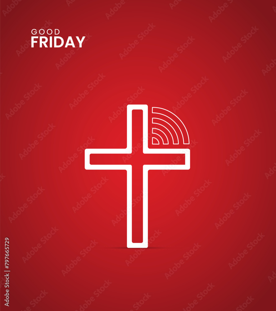 Obraz premium Good Friday, Good Friday Creative design for social media post.