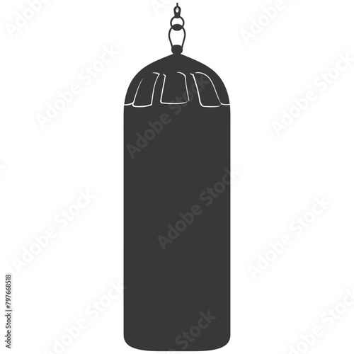 Silhouette punching bag black color only full