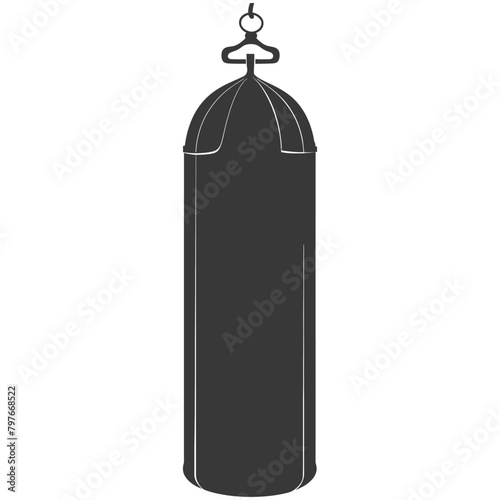 Silhouette punching bag black color only full