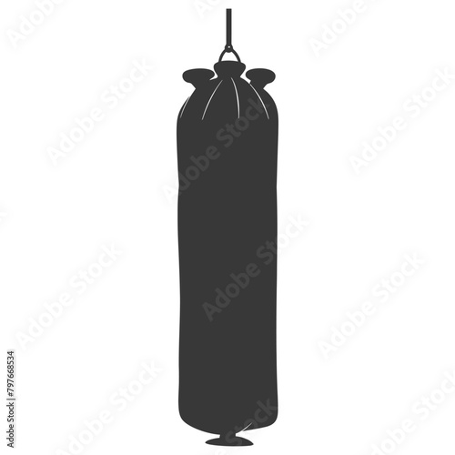 Silhouette punching bag black color only full