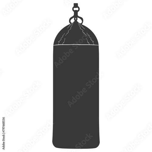 Silhouette punching bag black color only full