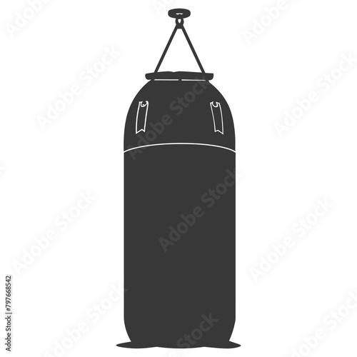 Silhouette punching bag black color only full © NikahGeh