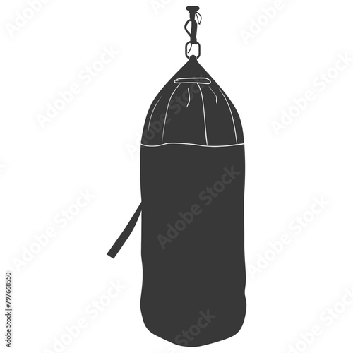 Silhouette punching bag black color only full