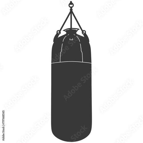 Silhouette punching bag black color only full