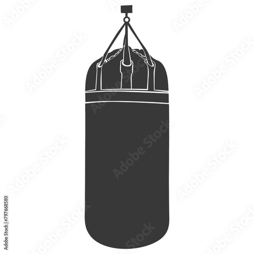 Silhouette punching bag black color only full