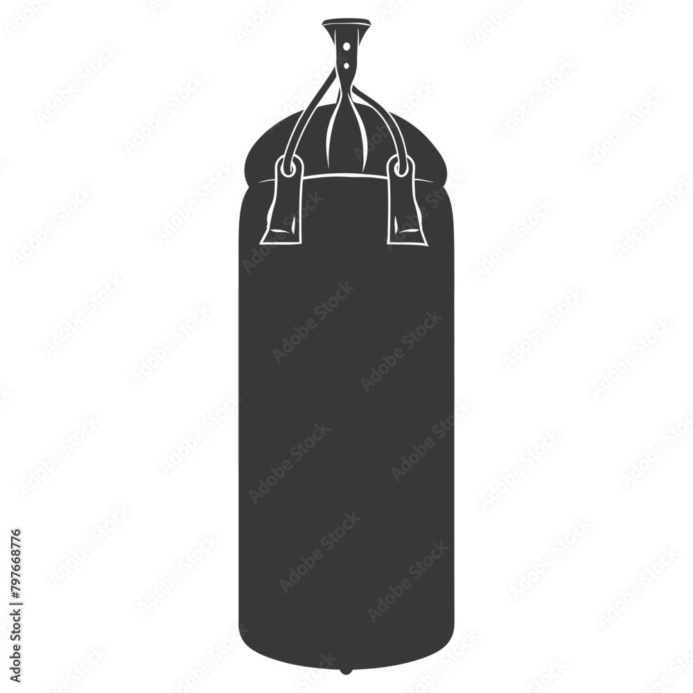 Silhouette punching bag black color only full