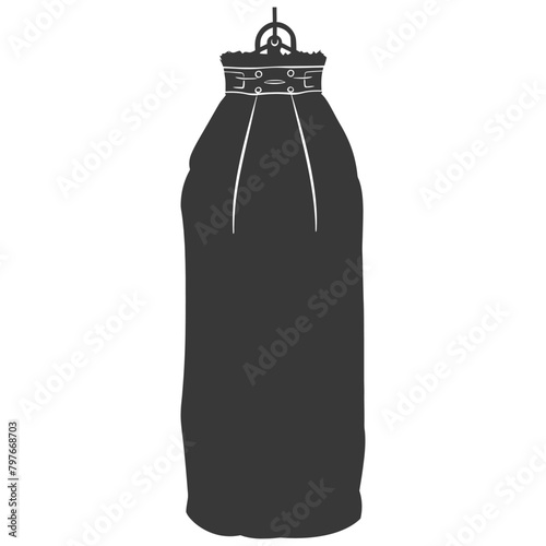 Silhouette punching bag black color only full