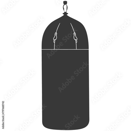 Silhouette punching bag black color only full