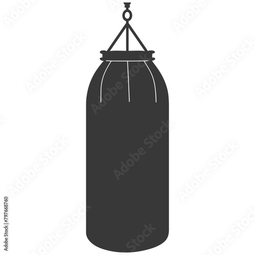 Silhouette punching bag black color only full