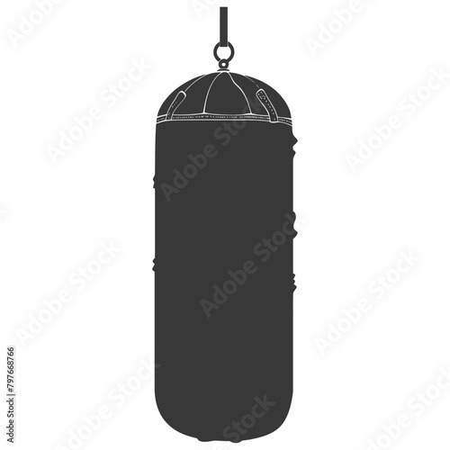 Silhouette punching bag black color only full