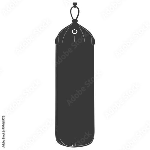 Silhouette punching bag black color only full
