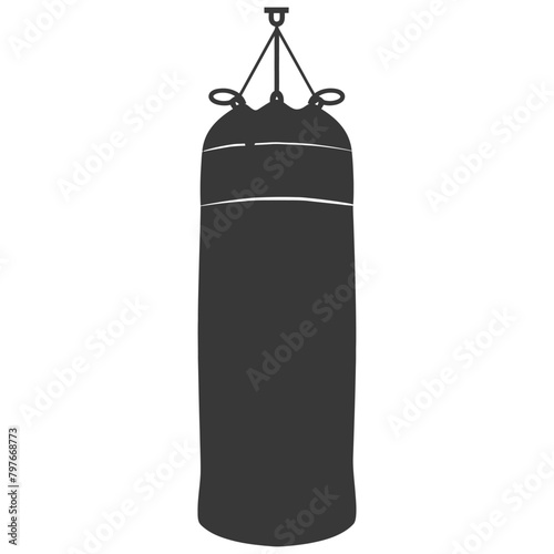 Silhouette punching bag black color only full