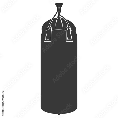 Silhouette punching bag black color only full