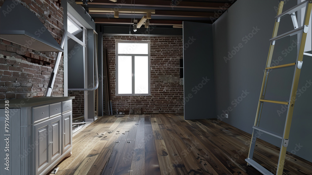 Fototapeta premium Room renovation 