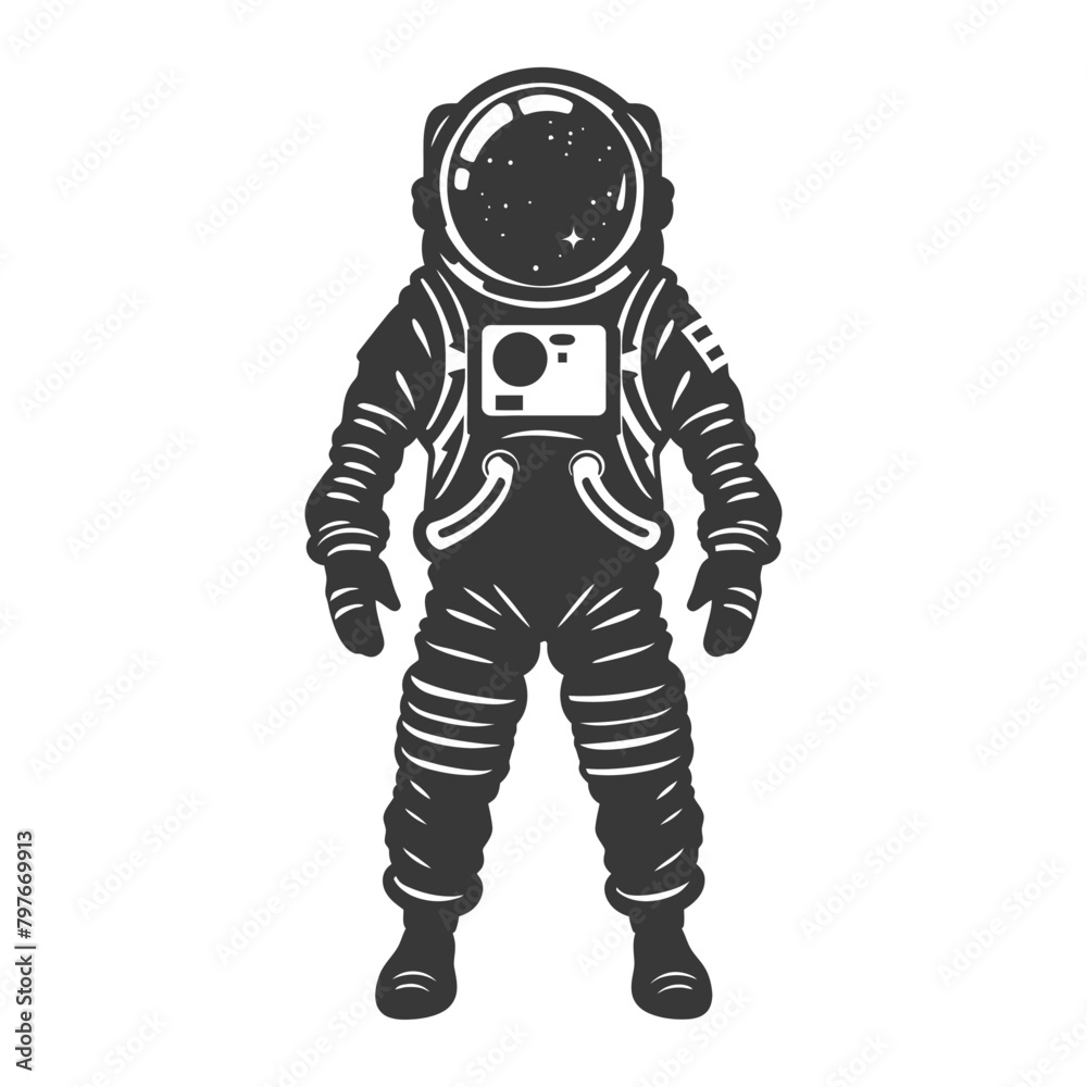 Silhouette Retro space icon black color only full Silhouette Retro space icon black color only full