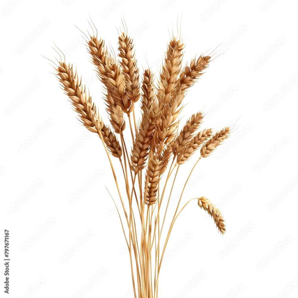 ear of wheat,ears of wheat,wheat ears isolated on white 