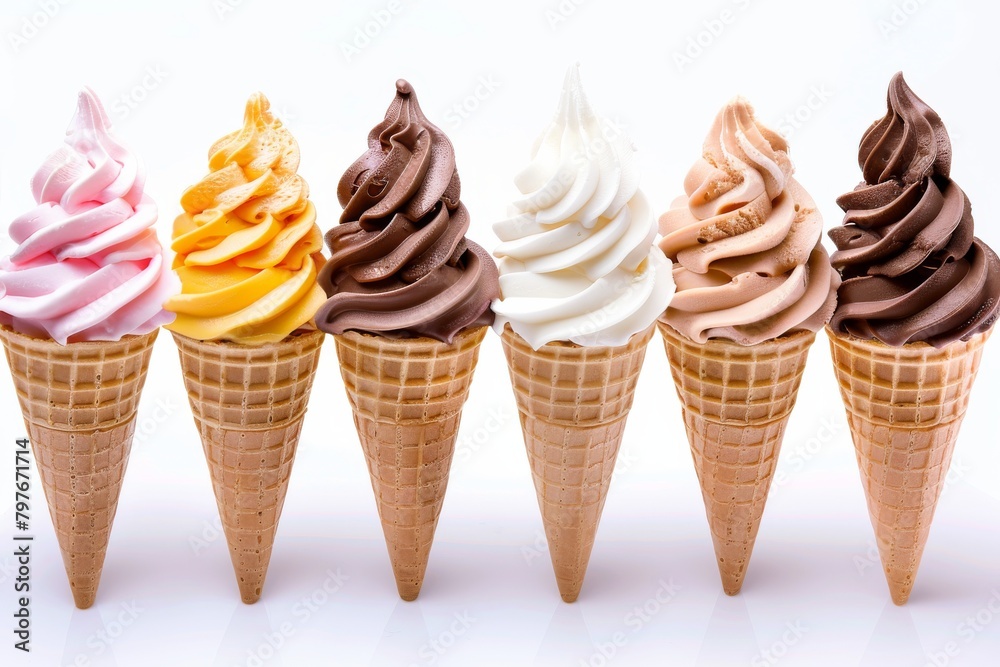 Refreshing delight in gourmet ice cream sorbet, served with chocolate and traditional gelato in an ice cream parlor, featuring creamy grape flavor. Refreshing delight in gourmet ice cream sorbet, served with chocolate and traditional gelato in an ice cream parlor, featuring creamy grape flavor.