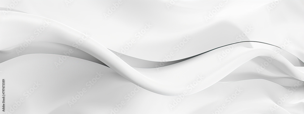 Fototapeta premium Abstract gray background with smooth, wavy lines 