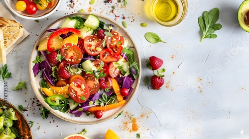 Invigorating Compositions Highlighting the Brightness and Airiness of Vegetables
