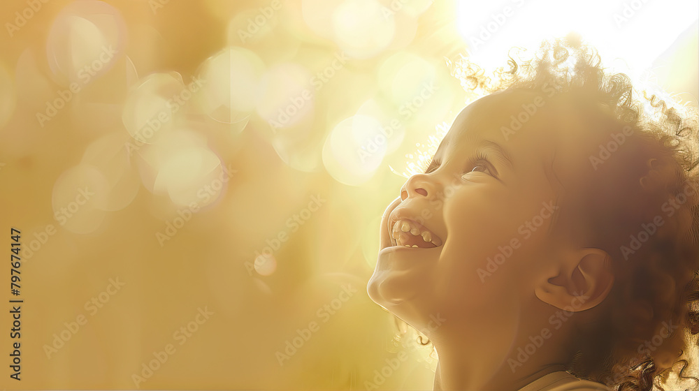 Fototapeta premium portrait of a little girl