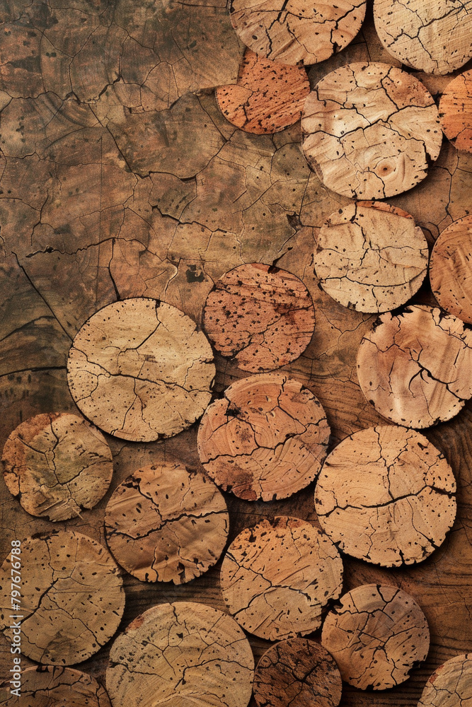 The natural texture of cork surfaces. Cork textures add a warm, organic feel to your background. The natural texture of cork surfaces. Cork textures add a warm, organic feel to your background.