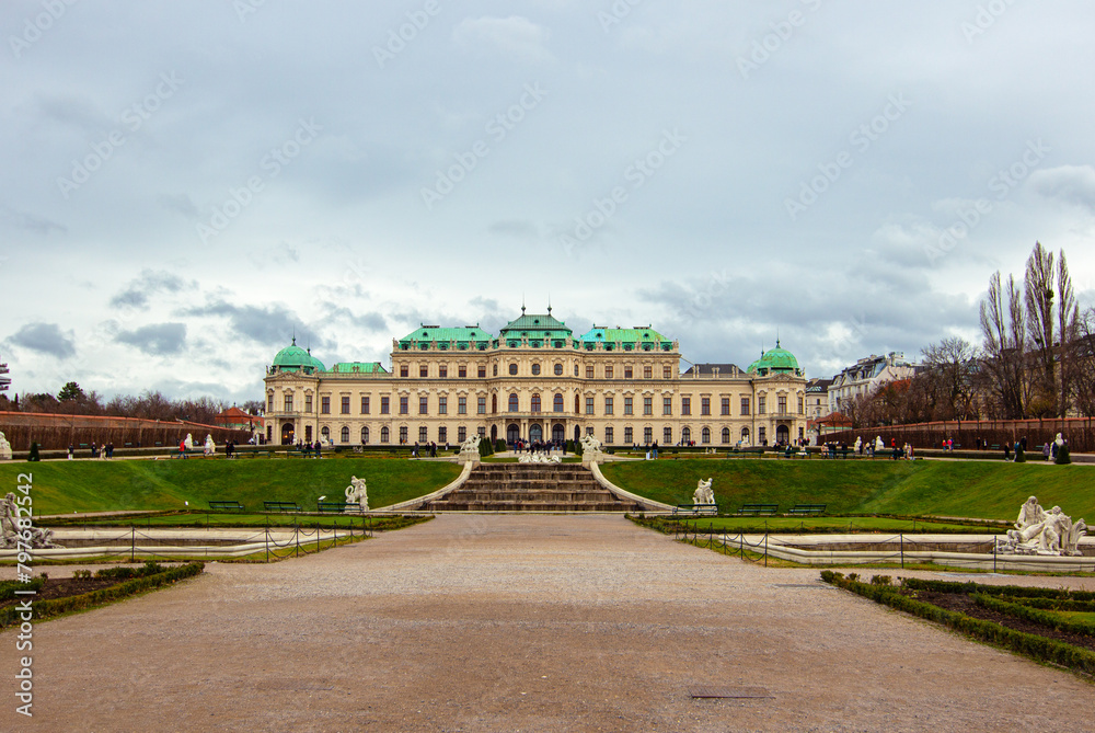 Upper Belvedere Palace, part of the Belvedere Palace complex in Vienna, Austria. It houses paintings from famous artists spanning centuries