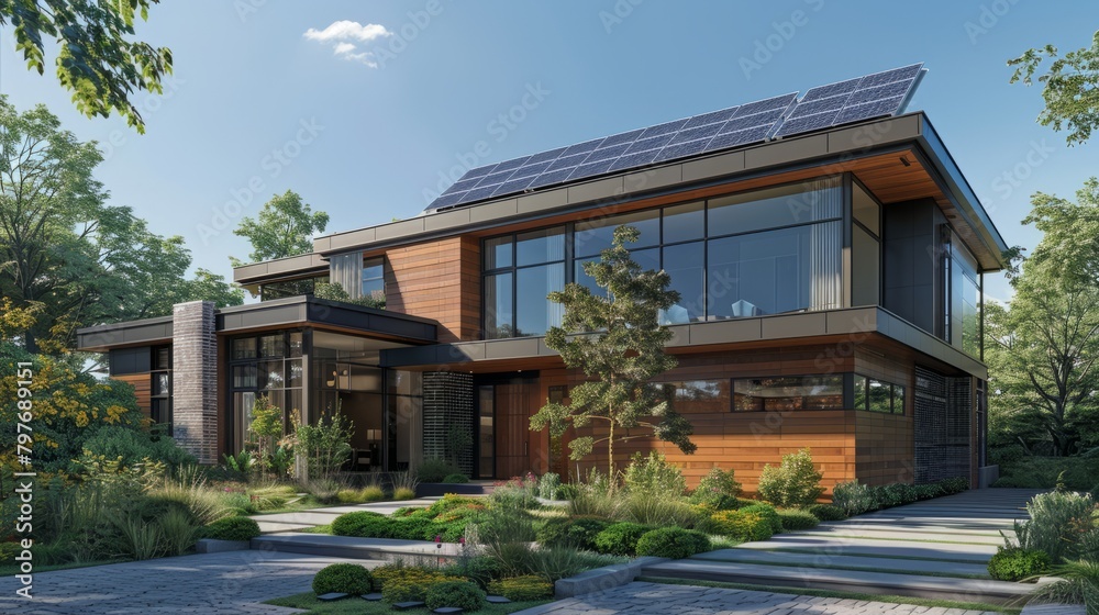 A Modern Home Powered by Solar Energy Showcases Eco-Friendly Living A Modern Home Powered by Solar Energy Showcases Eco-Friendly Living