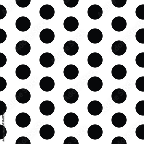 black and white polka dot pattern design