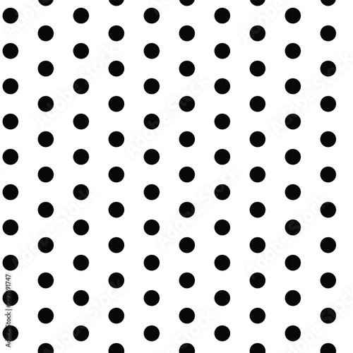 black and white polka dot seamless pattern design