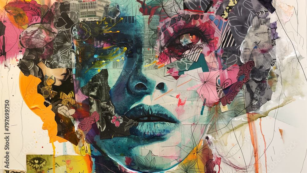Fototapeta premium Creative Chaos: The Maximalist Masterpiece