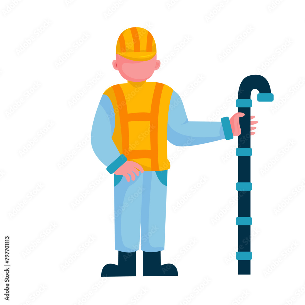 Construction worker character illustration sets Construction worker character illustration sets