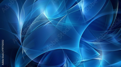 Sapphire Blue Radiant Modern Abstract Vector Background.