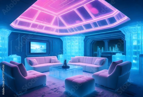 Cyberpunk a detailed 8k vision of an ice hotel wit (14) © Ayat