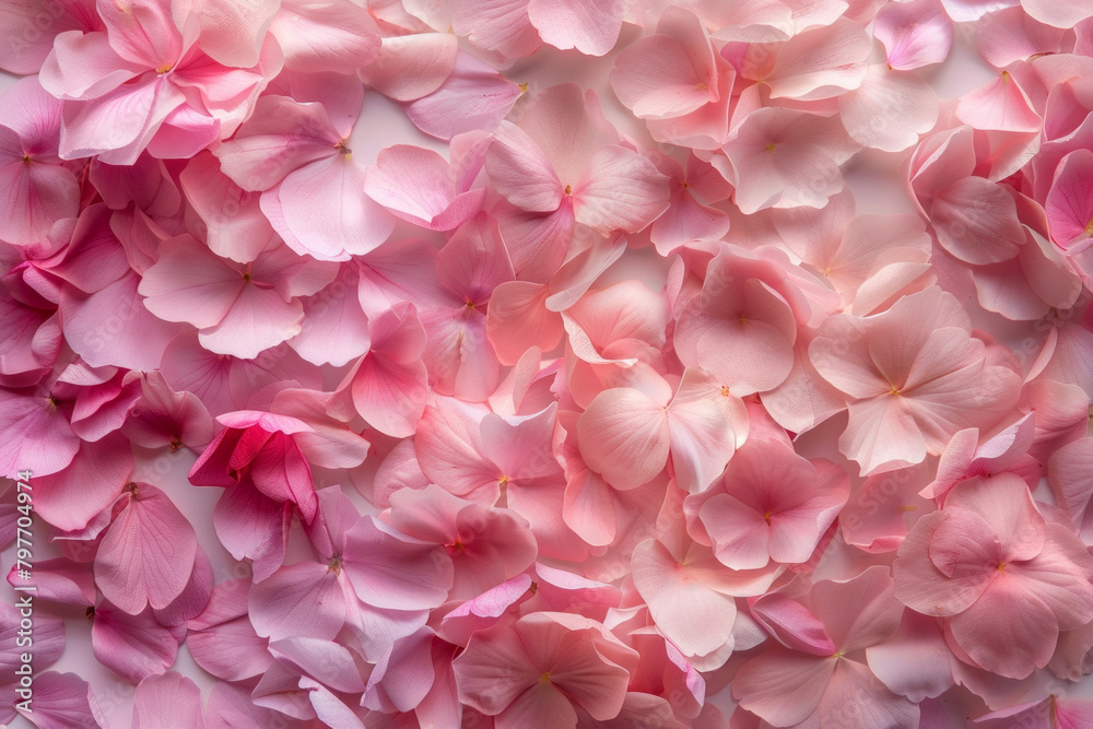 The delicate texture of cherry blossom petals, showcasing their softness and pastel hues. Cherry blossom petal textures offer a romantic and ethereal backdrop