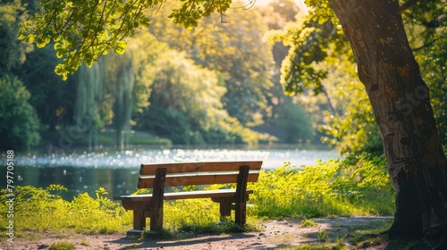 Promoting mental health with nature. tranquil outdoor scenes and their therapeutic benefits