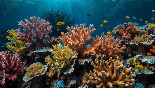 The fragile ecosystem of a vibrant coral reef ai_generated © Haroon