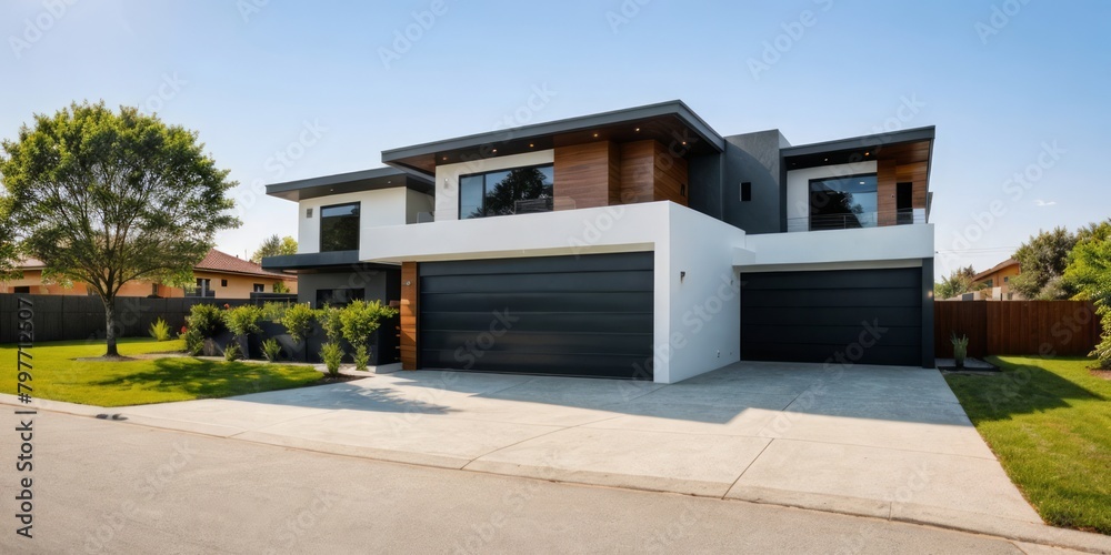 modern house property real estate exterior design