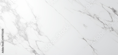 Elegant white marble texture with grey veining, perfect for interior design photo