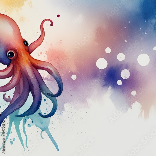 octopus in the water