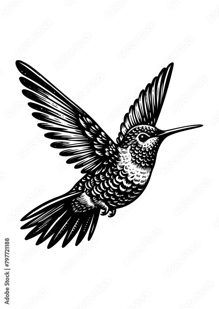 Fototapeta premium hummingbird vector