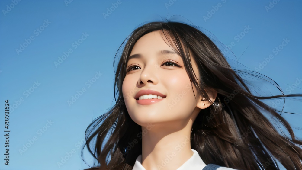 日本人の働く若い女性 日本人の働く若い女性