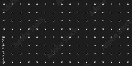 Dot pattern vector illustration. Black white background with small polka dots. Abstract fine dotted texture of mesh, geometric repetitive grid for elegant classic polka points design