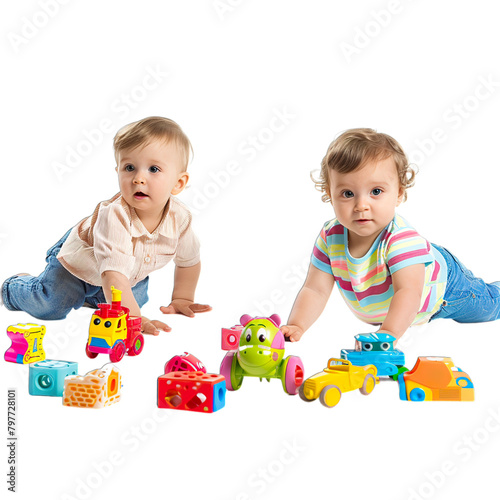 children playing with blocks