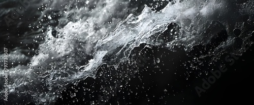 water splash on black background © PZ Studio