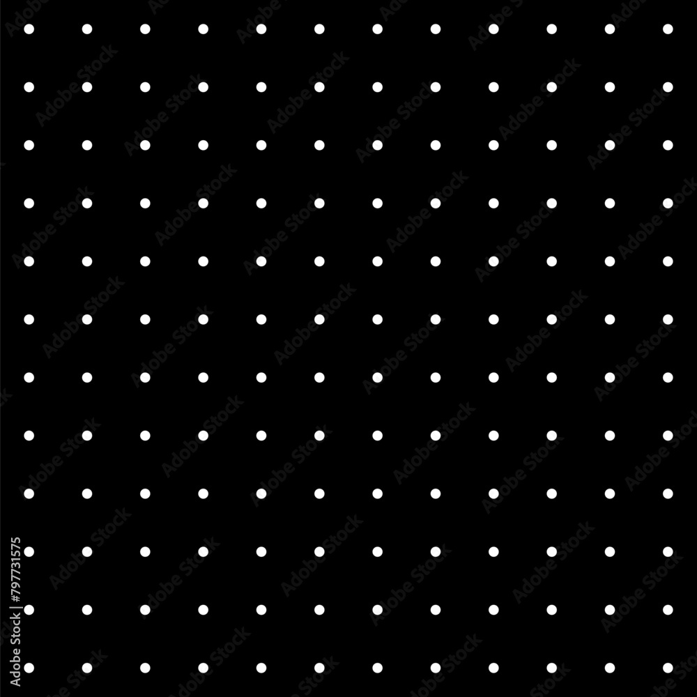 Dot seamless pattern vector illustration. Black white background with small polka dots. Abstract fine dotted texture of mesh, geometric repetitive grid for elegant classic polka points design Dot seamless pattern vector illustration. Black white background with small polka dots. Abstract fine dotted texture of mesh, geometric repetitive grid for elegant classic polka points design