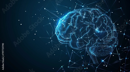 Futuristic concept brain design